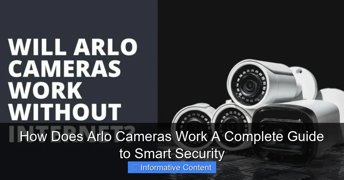 How Does Arlo Cameras Work A Complete Guide to Smart Security