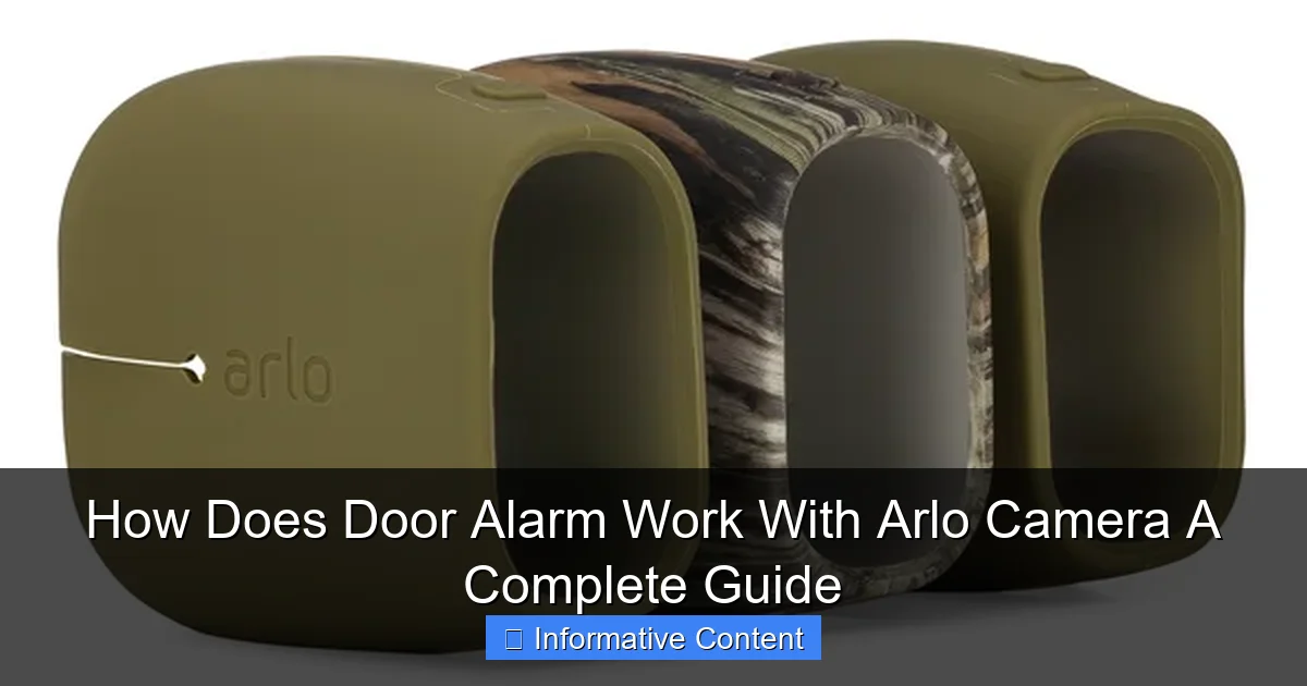How Does Door Alarm Work With Arlo Camera A Complete Guide