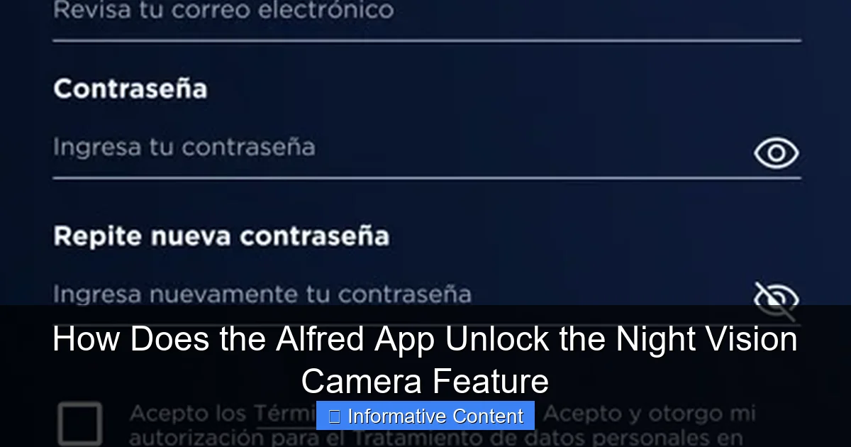 How Does the Alfred App Unlock the Night Vision Camera Feature