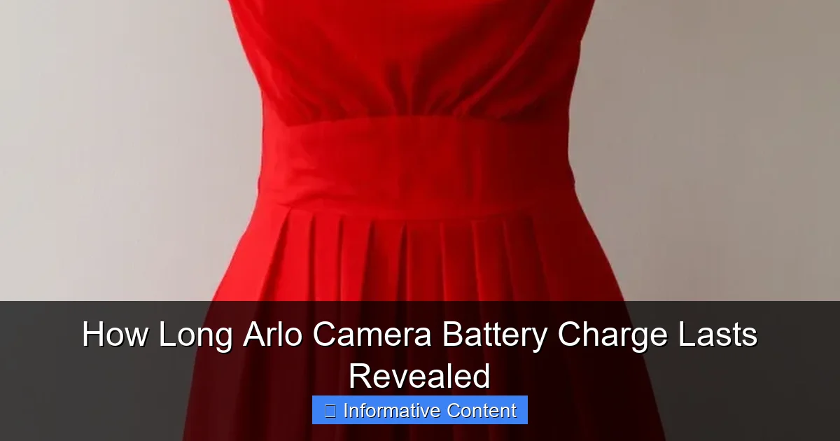 How Long Arlo Camera Battery Charge Lasts Revealed