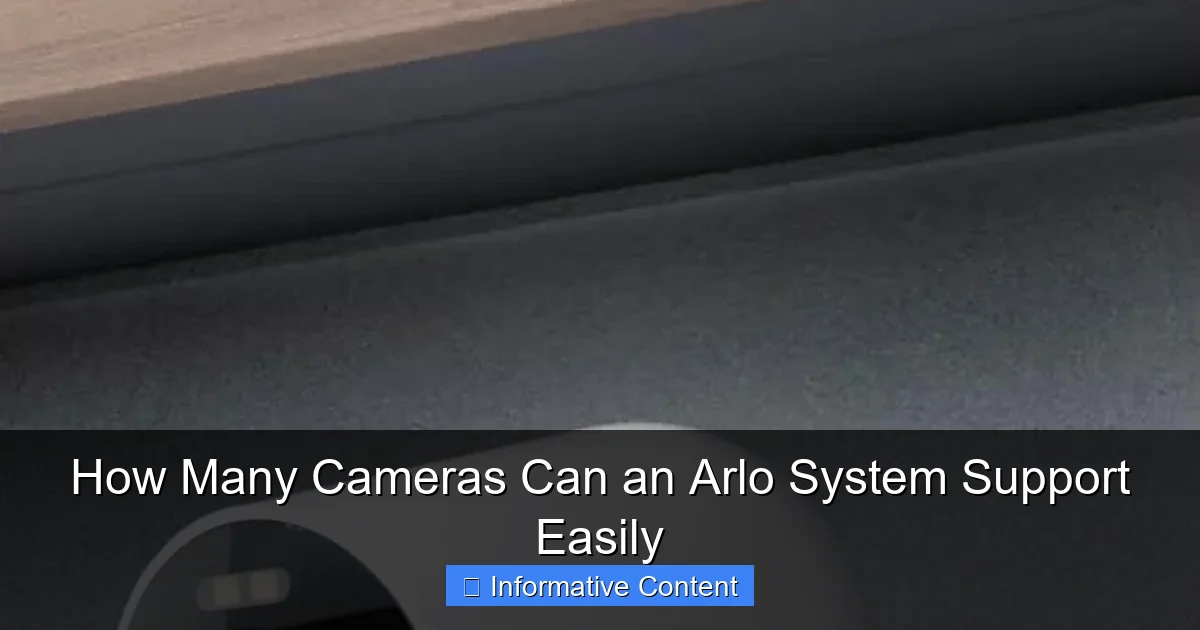 How Many Cameras Can an Arlo System Support Easily
