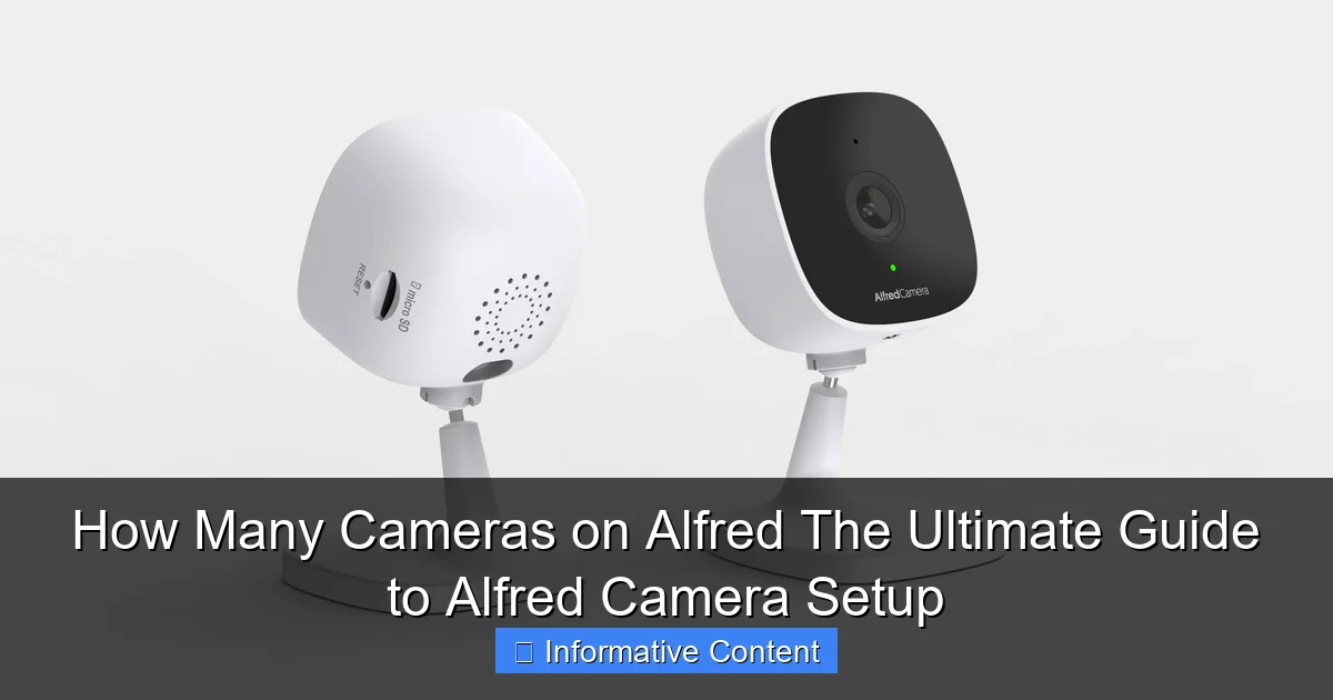 How Many Cameras on Alfred The Ultimate Guide to Alfred Camera Setup