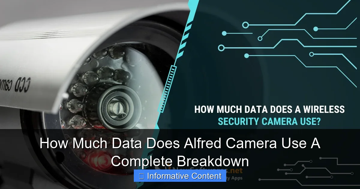 How Much Data Does Alfred Camera Use A Complete Breakdown