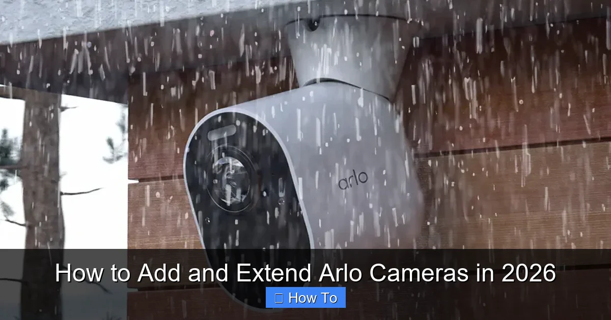 How to Add and Extend Arlo Cameras in 2026