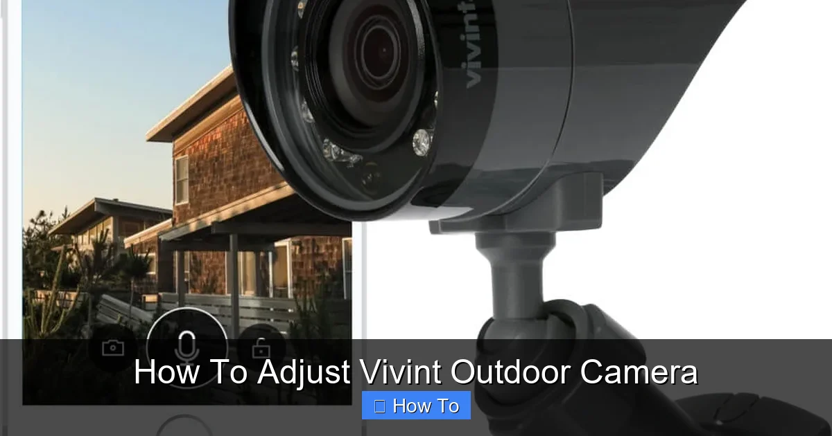 How To Adjust Vivint Outdoor Camera