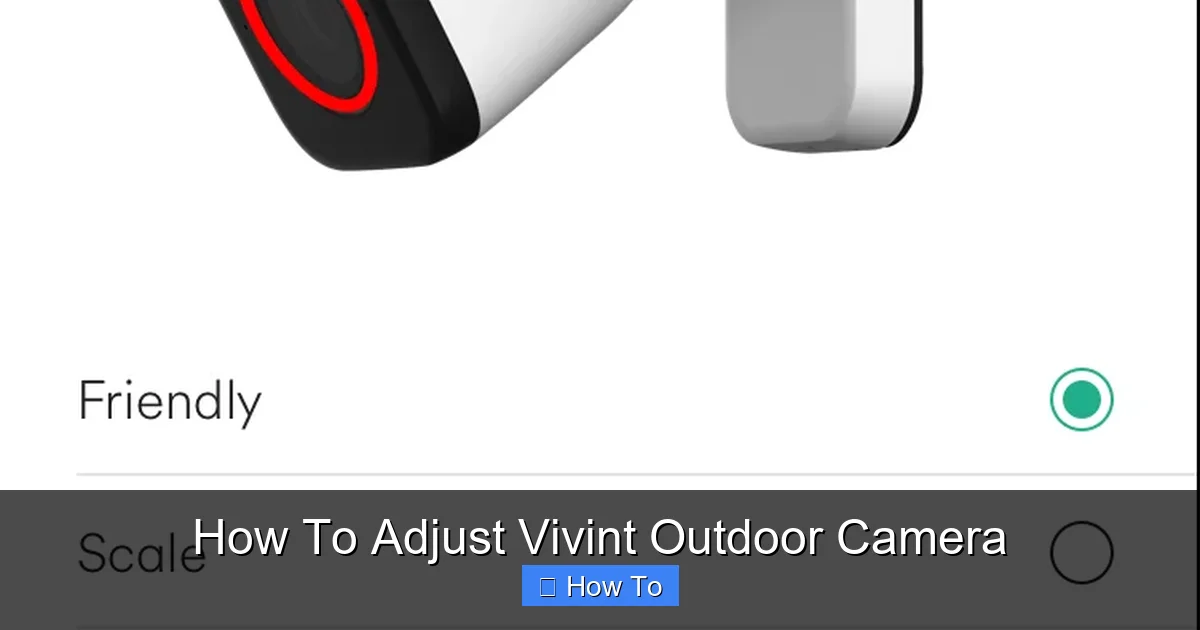 How To Adjust Vivint Outdoor Camera