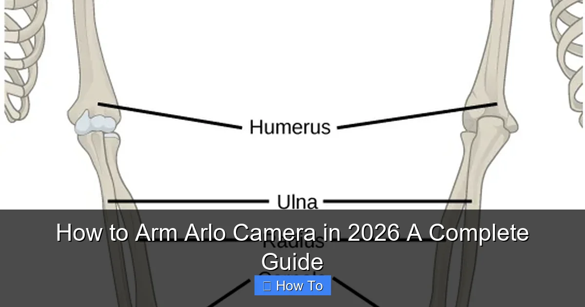 How to Arm Arlo Camera in 2026 A Complete Guide