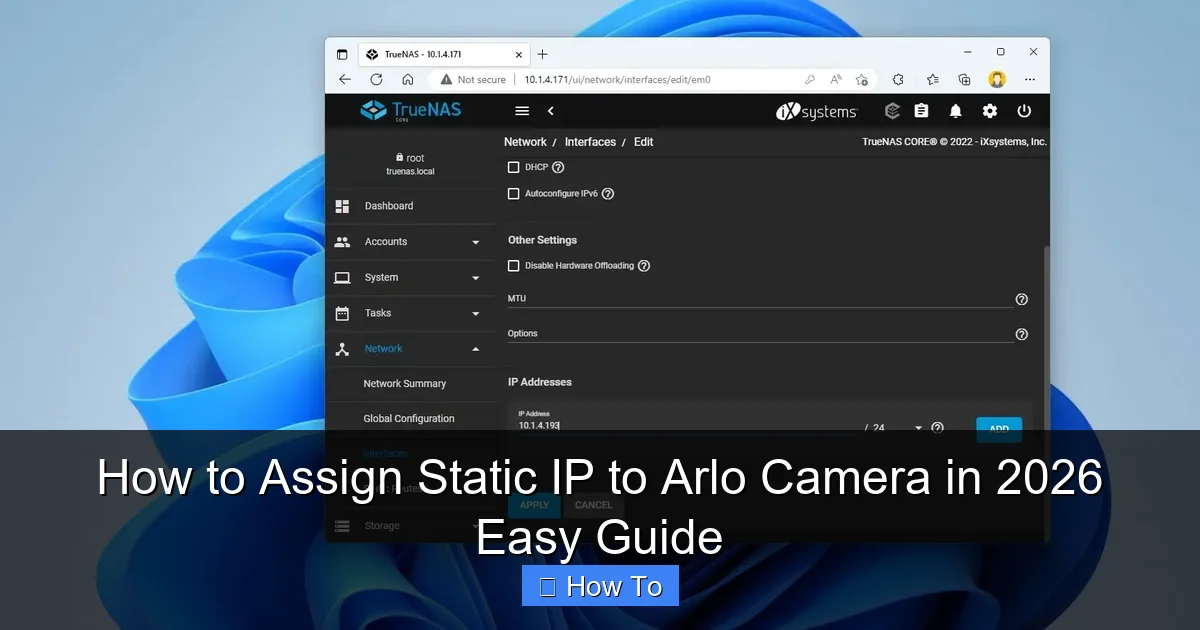 How to Assign Static IP to Arlo Camera in 2026 Easy Guide
