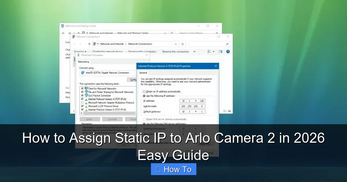 How to Assign Static IP to Arlo Camera 2 in 2026 Easy Guide