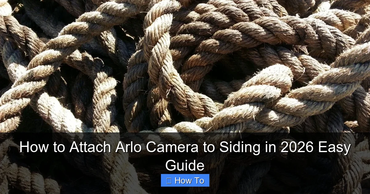 How to Attach Arlo Camera to Siding in 2026 Easy Guide