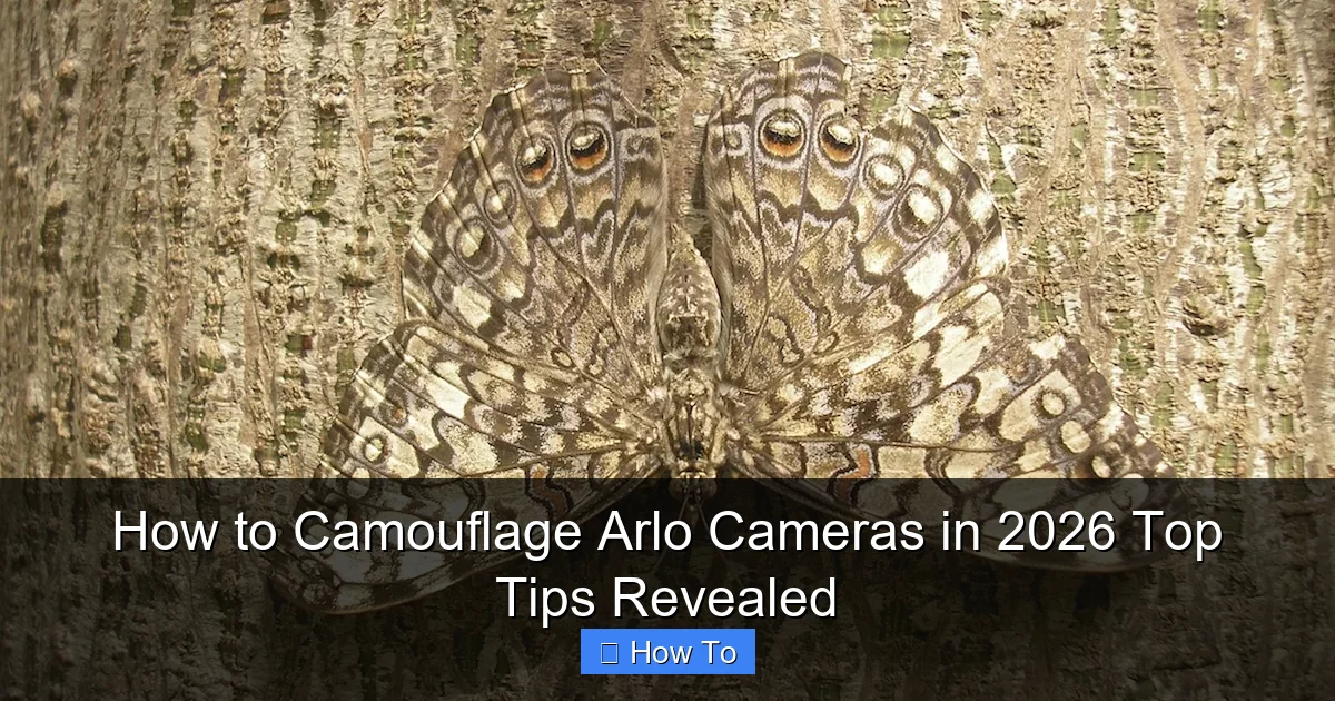 How to Camouflage Arlo Cameras in 2026 Top Tips Revealed