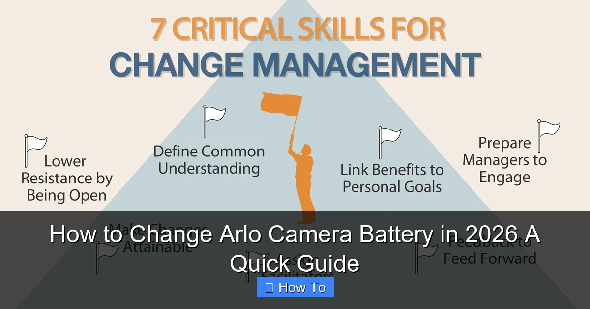 How to Change Arlo Camera Battery in 2026 A Quick Guide