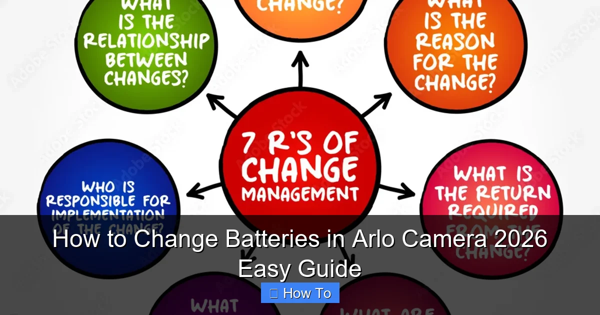 How to Change Batteries in Arlo Camera 2026 Easy Guide