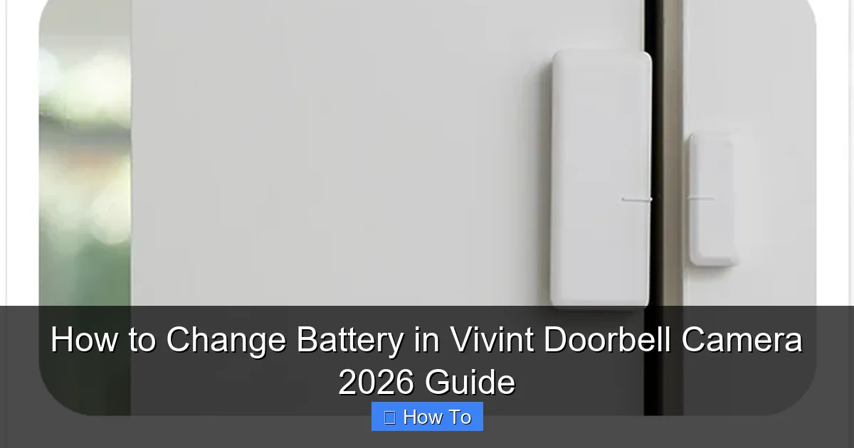 How to Change Battery in Vivint Doorbell Camera 2026 Guide