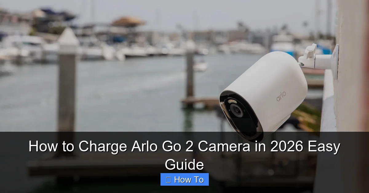 How to Charge Arlo Go 2 Camera in 2026 Easy Guide