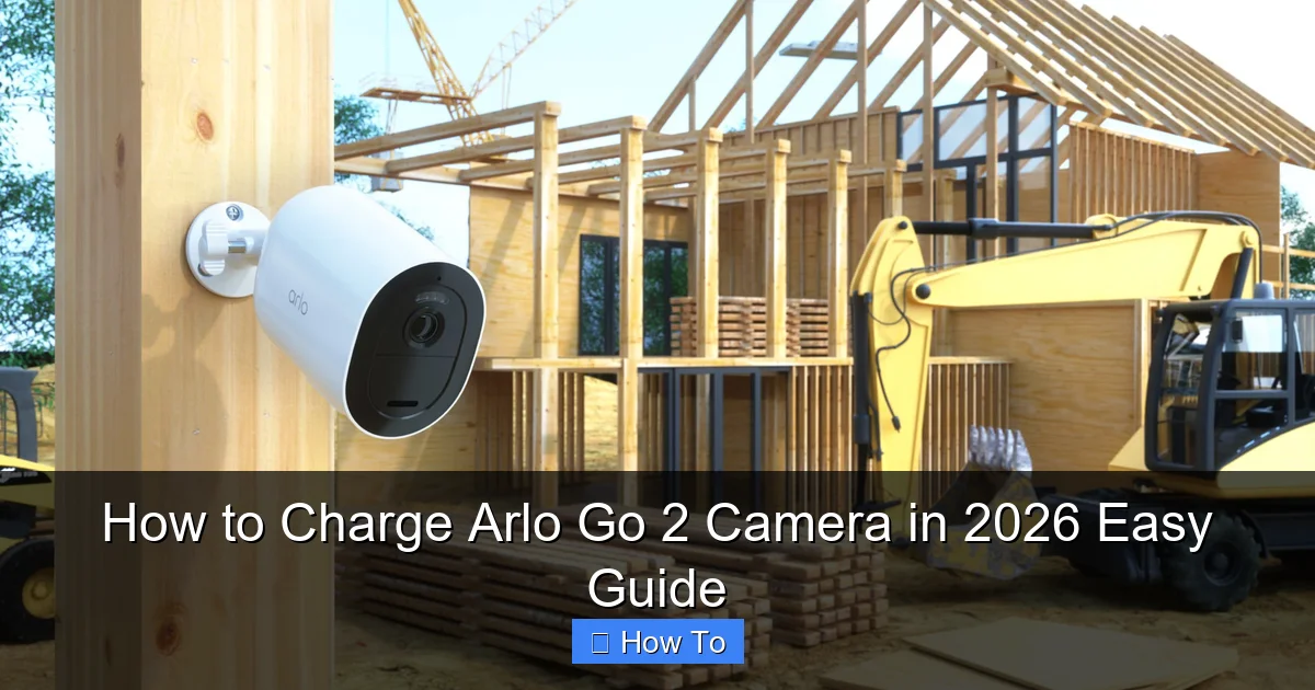 How to Charge Arlo Go 2 Camera in 2026 Easy Guide