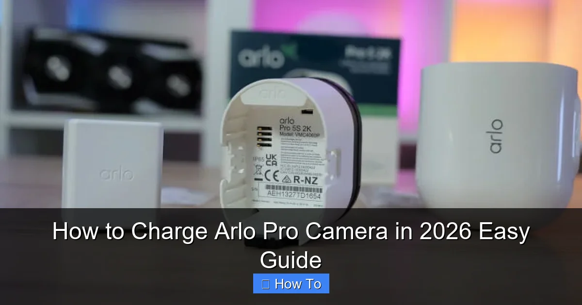 How to Charge Arlo Pro Camera in 2026 Easy Guide