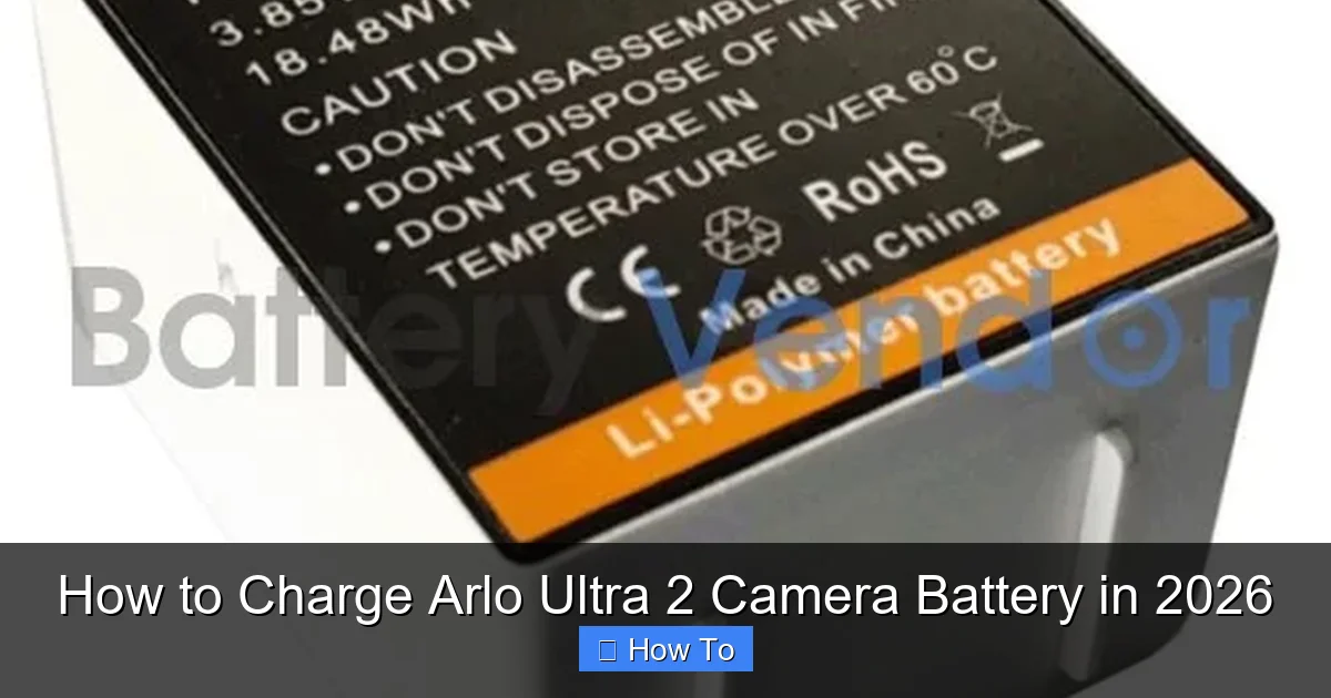 How to Charge Arlo Ultra 2 Camera Battery in 2026