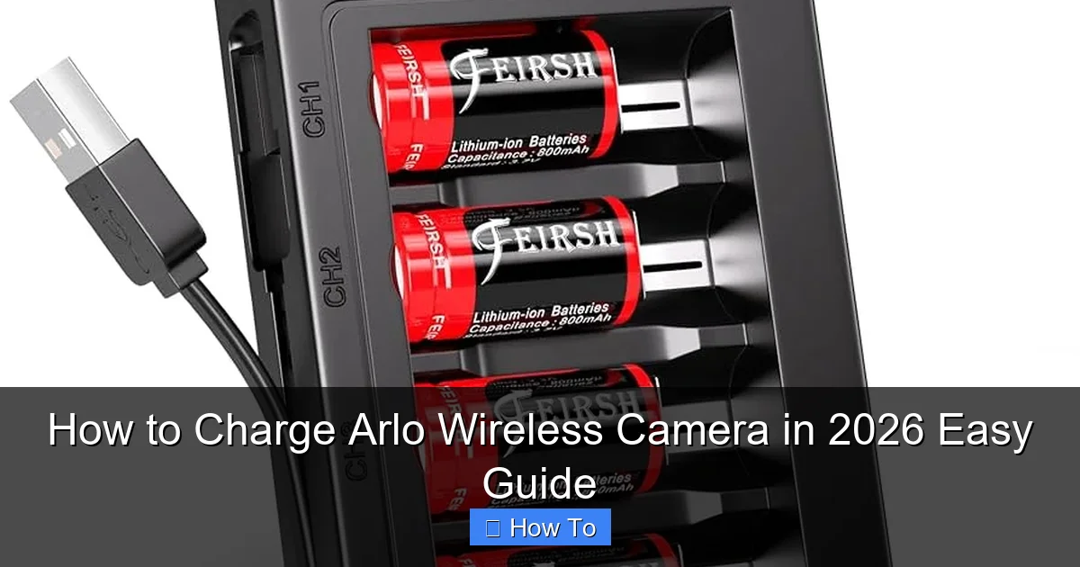How to Charge Arlo Wireless Camera in 2026 Easy Guide