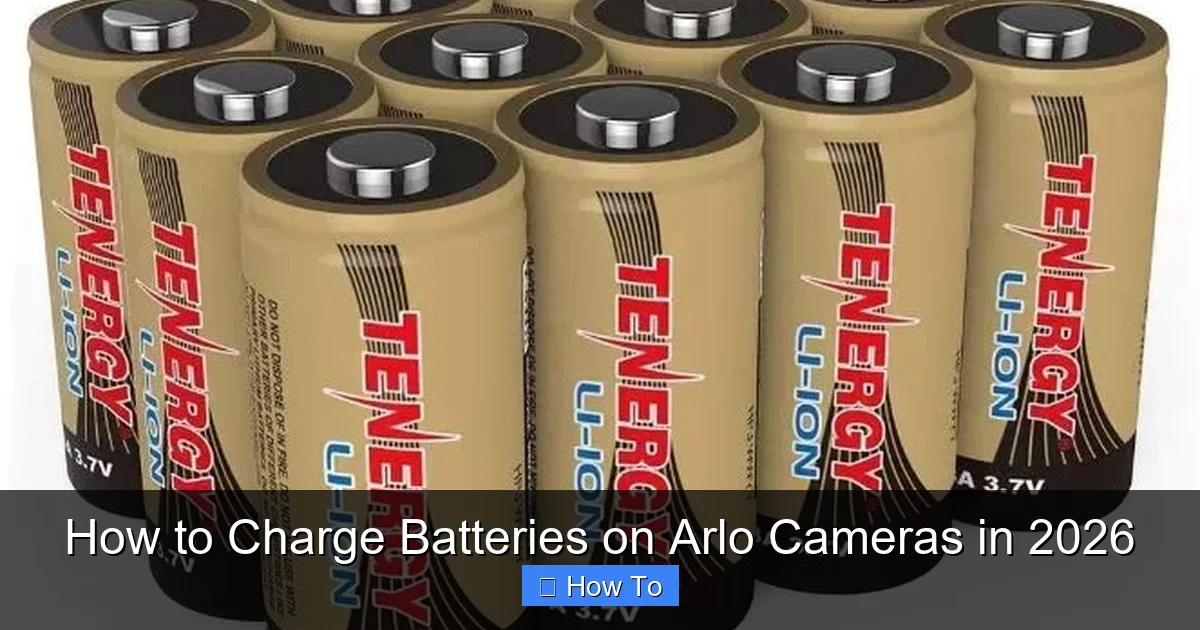 How to Charge Batteries on Arlo Cameras in 2026