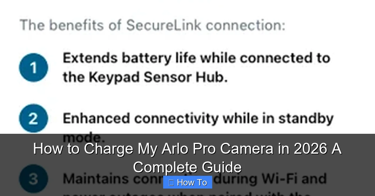 How to Charge My Arlo Pro Camera in 2026 A Complete Guide
