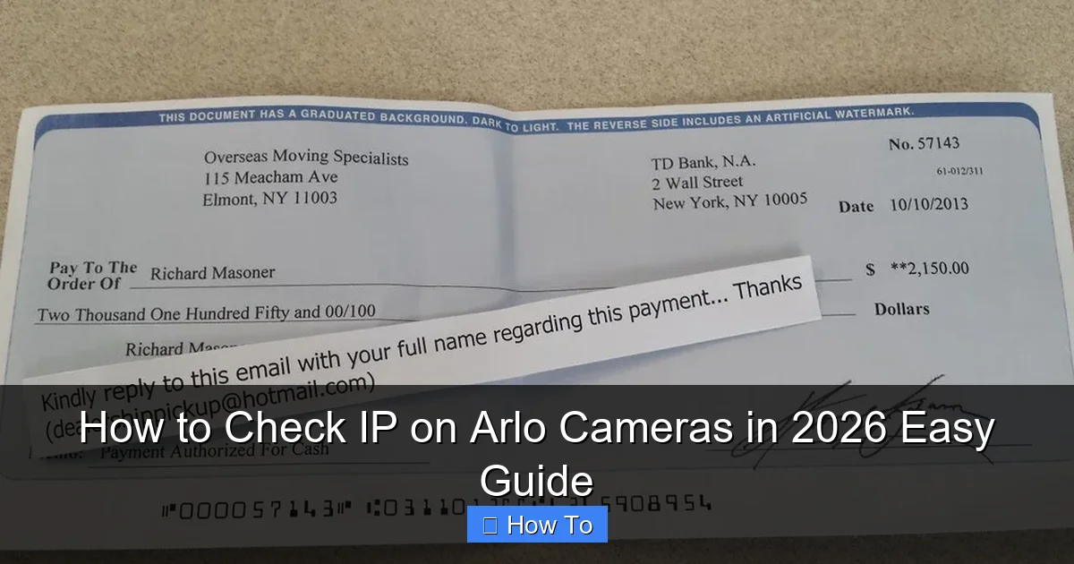 How to Check IP on Arlo Cameras in 2026 Easy Guide