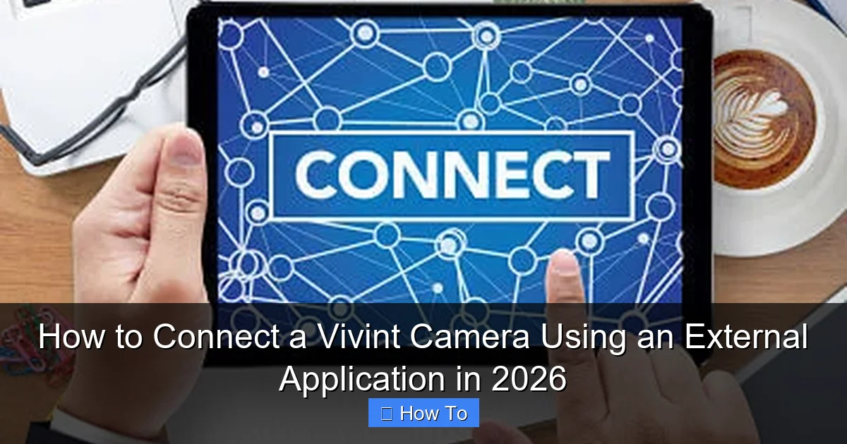 How to Connect a Vivint Camera Using an External Application in 2026