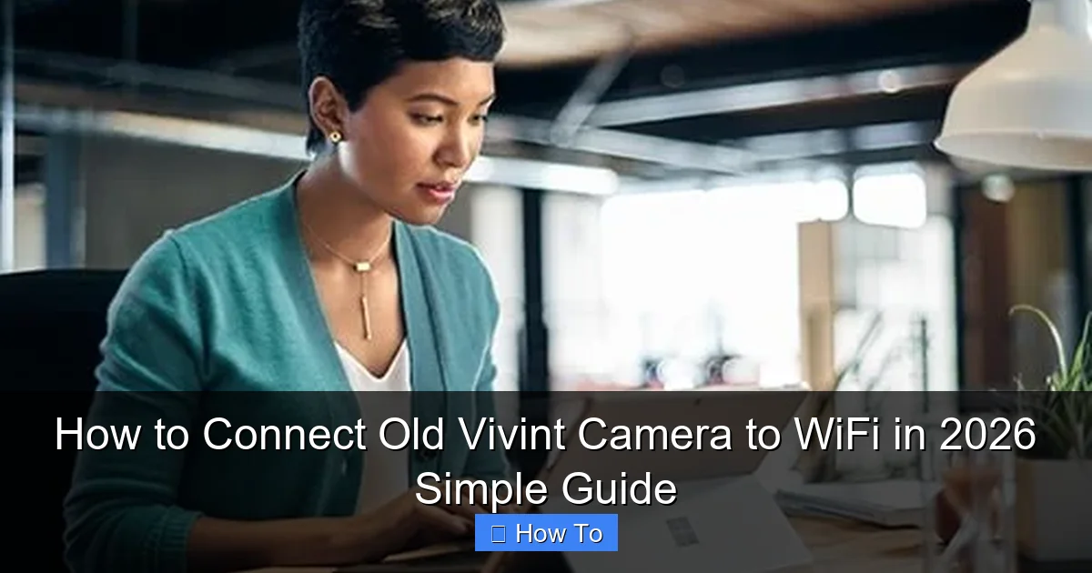 How to Connect Old Vivint Camera to WiFi in 2026 Simple Guide