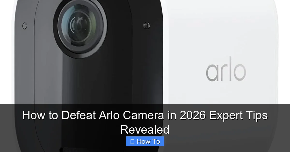 How to Defeat Arlo Camera in 2026 Expert Tips Revealed