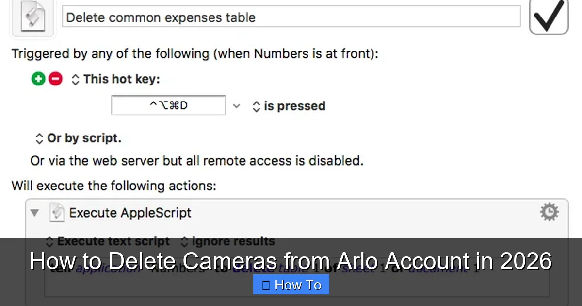 How to Delete Cameras from Arlo Account in 2026