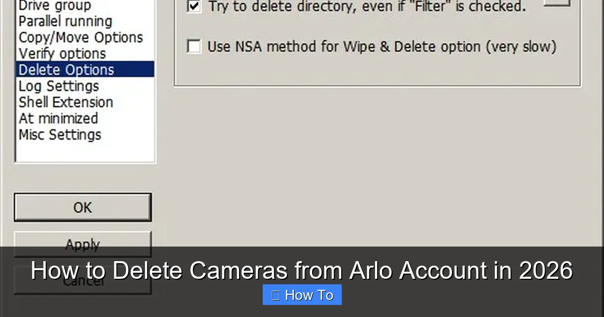How to Delete Cameras from Arlo Account in 2026