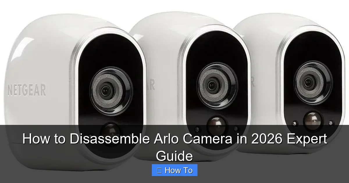 How to Disassemble Arlo Camera in 2026 Expert Guide