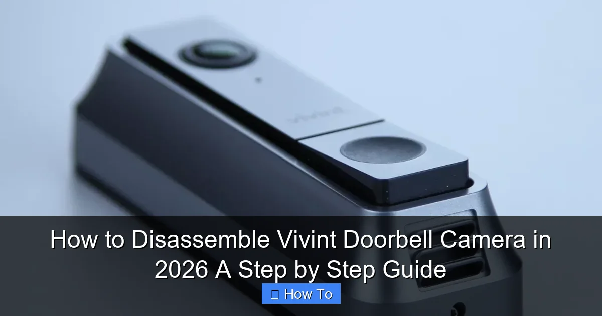 How to Disassemble Vivint Doorbell Camera in 2026 A Step by Step Guide