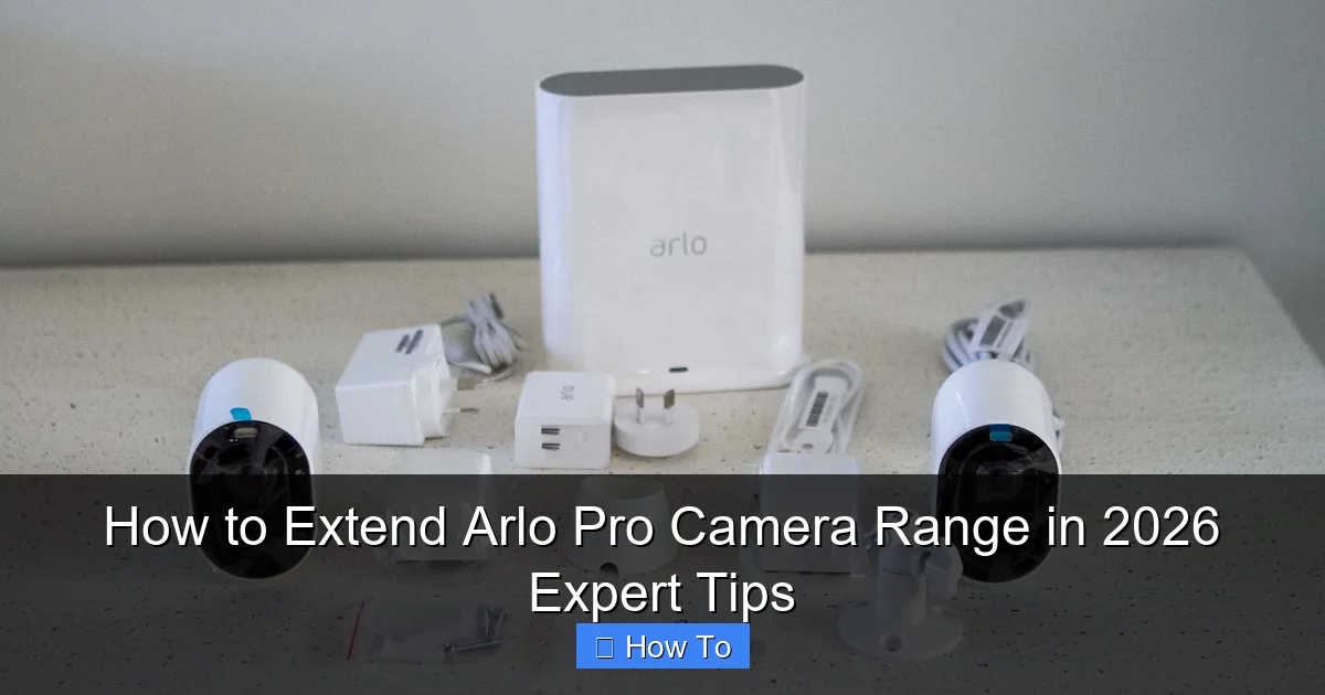 How to Extend Arlo Pro Camera Range in 2026 Expert Tips