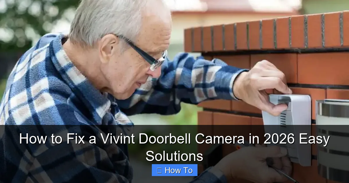 How to Fix a Vivint Doorbell Camera in 2026 Easy Solutions