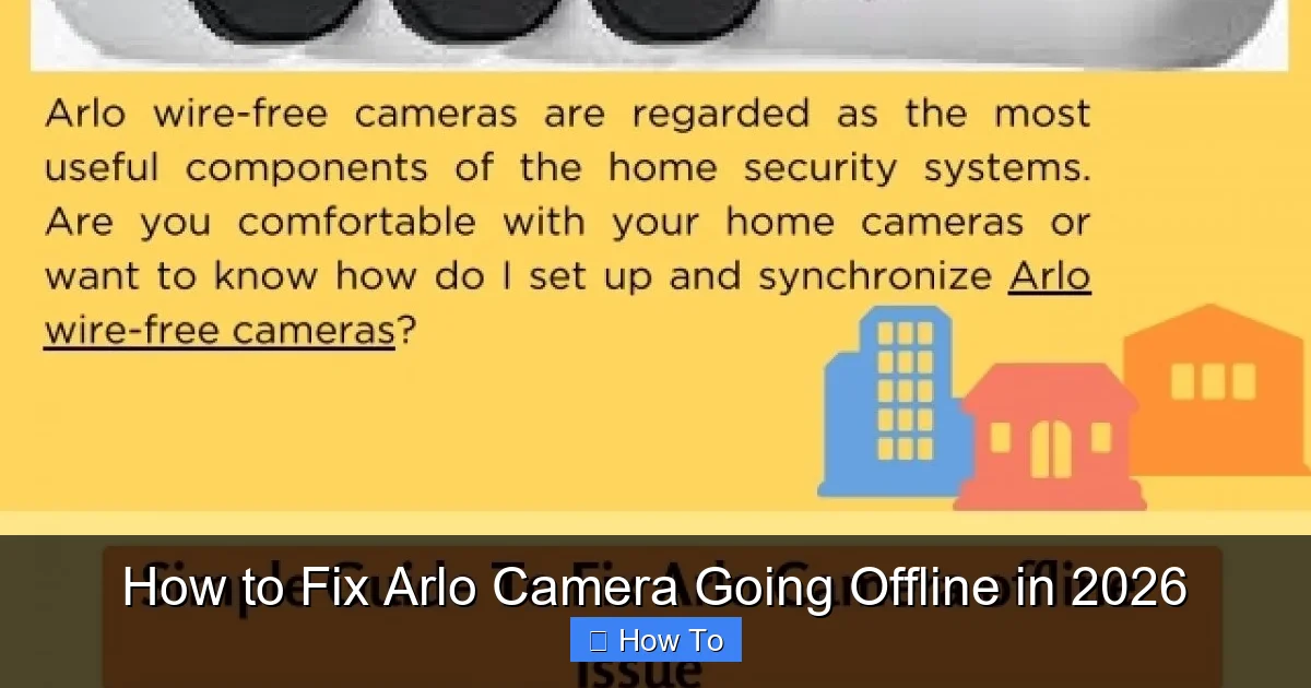 How to Fix Arlo Camera Going Offline in 2026