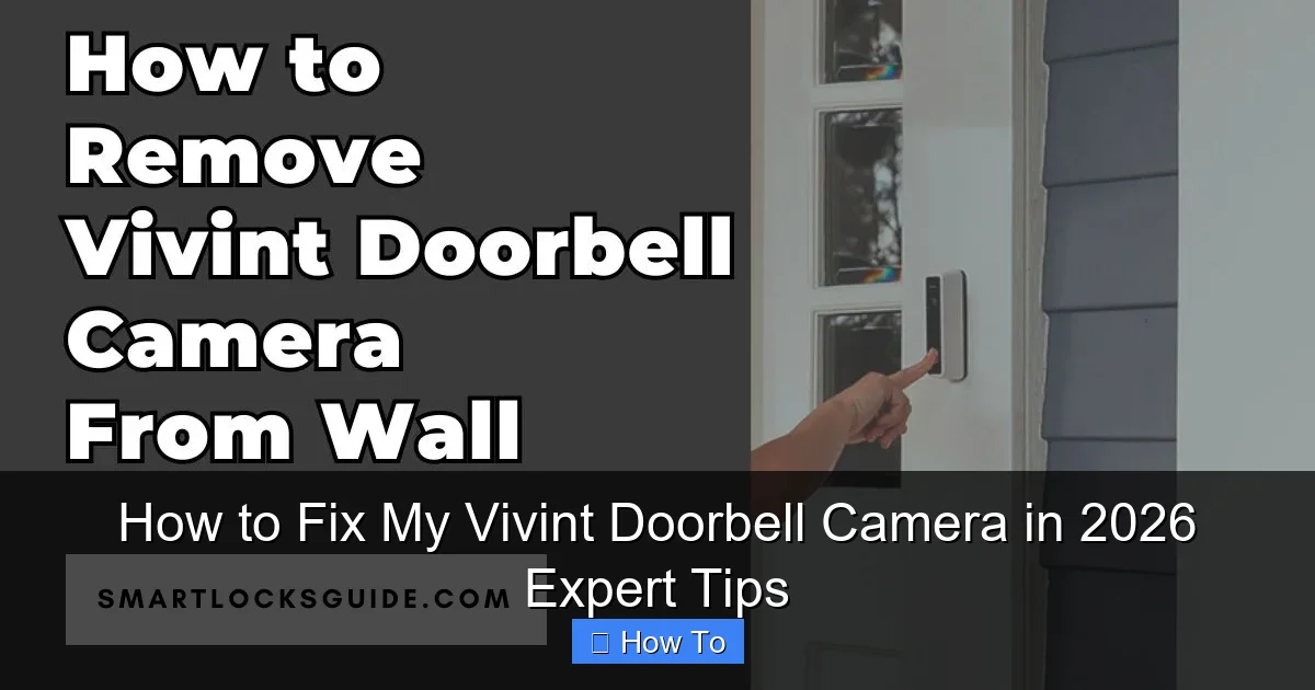 How to Fix My Vivint Doorbell Camera in 2026 Expert Tips
