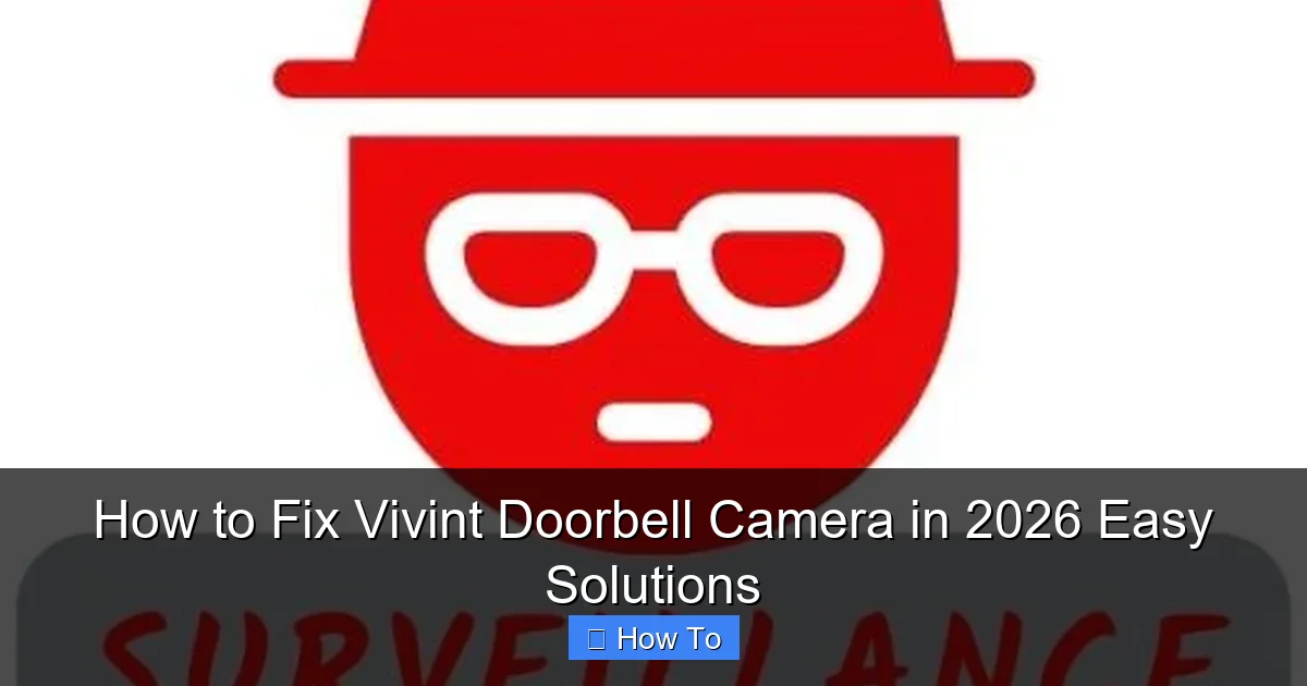 How to Fix Vivint Doorbell Camera in 2026 Easy Solutions