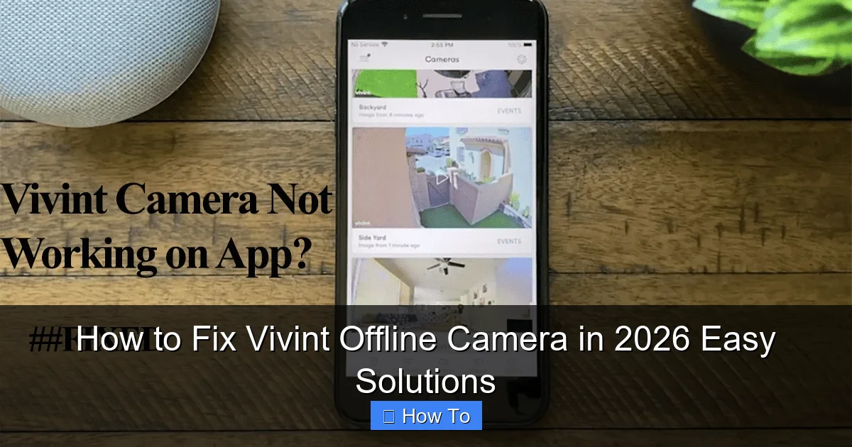 How to Fix Vivint Offline Camera in 2026 Easy Solutions