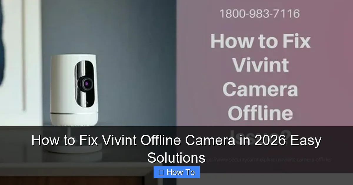 How to Fix Vivint Offline Camera in 2026 Easy Solutions
