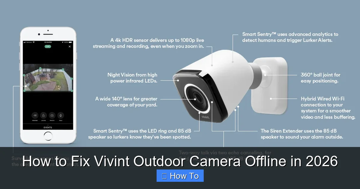 How to Fix Vivint Outdoor Camera Offline in 2026