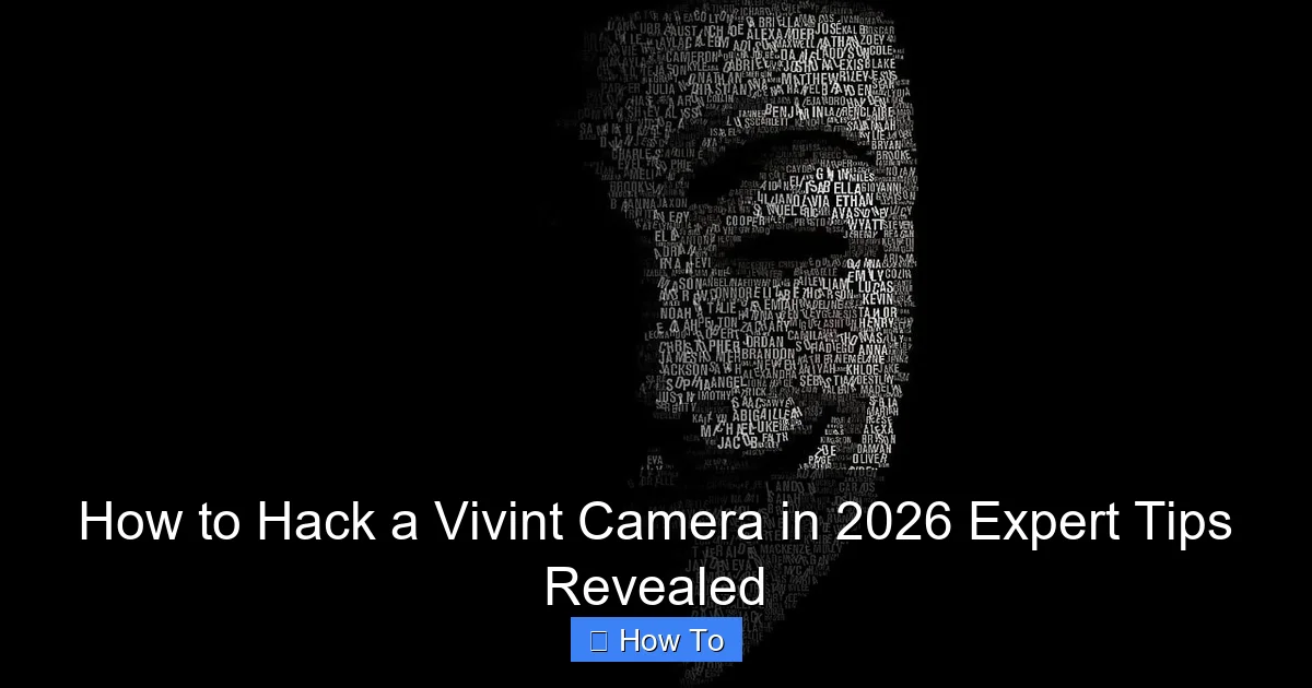 How to Hack a Vivint Camera in 2026 Expert Tips Revealed