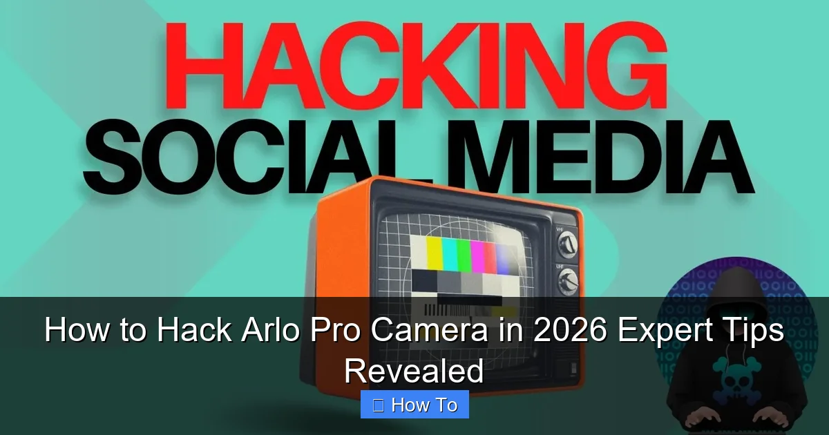 How to Hack Arlo Pro Camera in 2026 Expert Tips Revealed