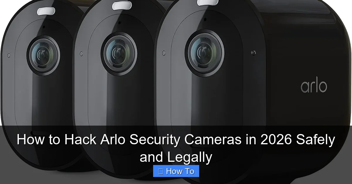 How to Hack Arlo Security Cameras in 2026 Safely and Legally