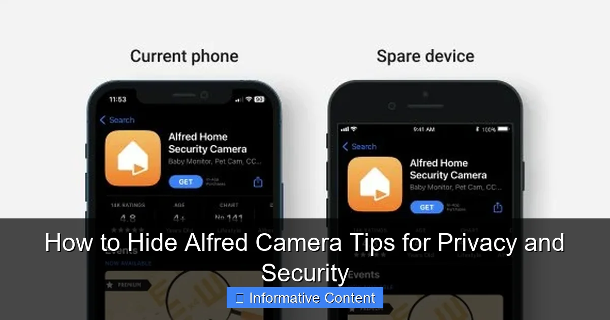 How to Hide Alfred Camera Tips for Privacy and Security