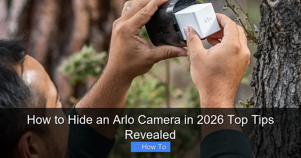 How to Hide an Arlo Camera in 2026 Top Tips Revealed