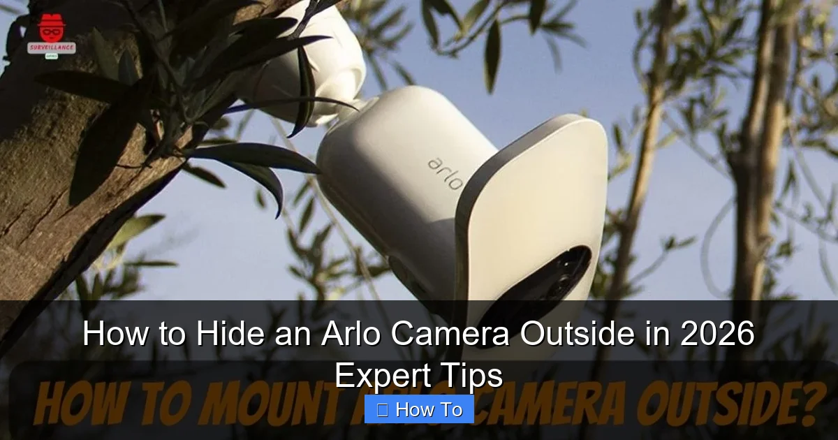 How to Hide an Arlo Camera Outside in 2026 Expert Tips