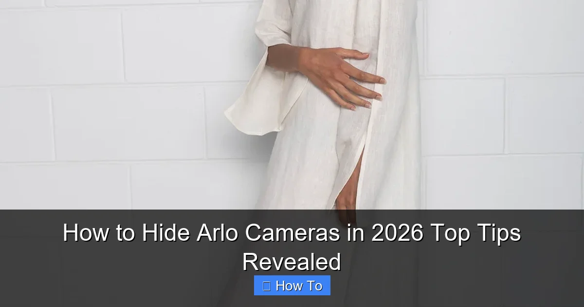 How to Hide Arlo Cameras in 2026 Top Tips Revealed