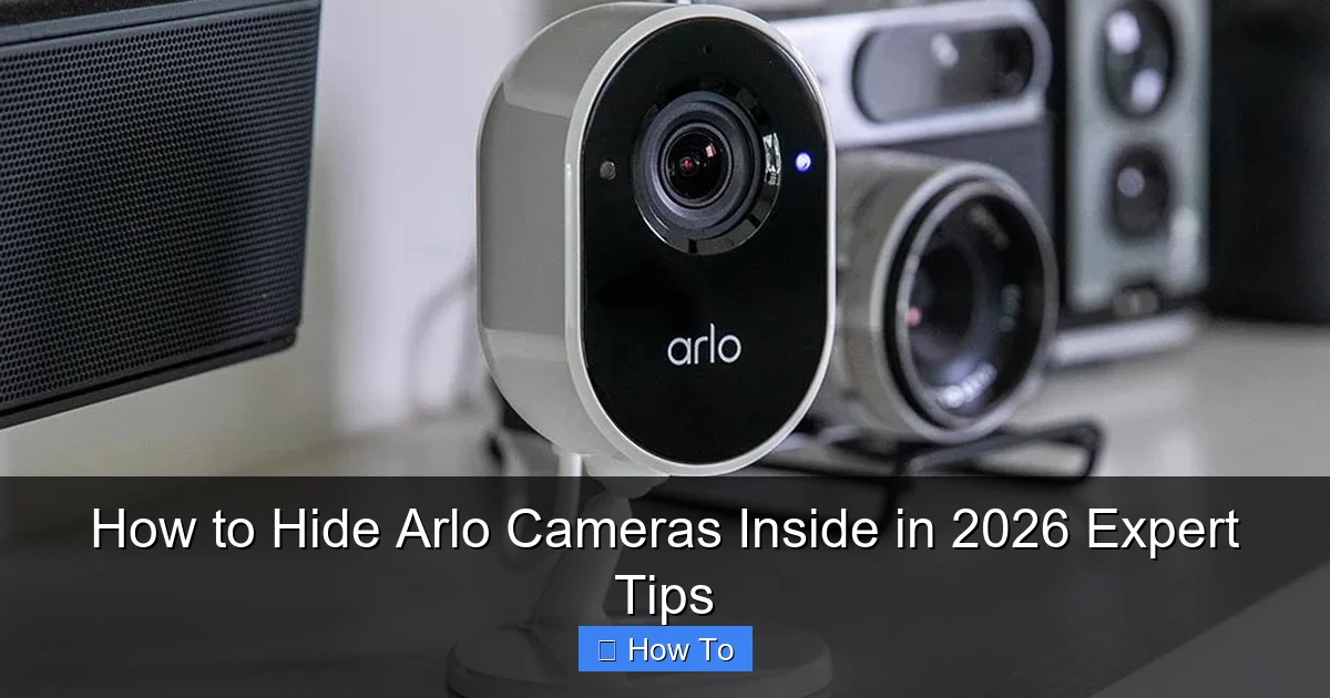 How to Hide Arlo Cameras Inside in 2026 Expert Tips