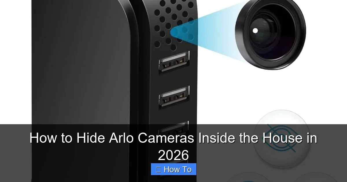How to Hide Arlo Cameras Inside the House in 2026